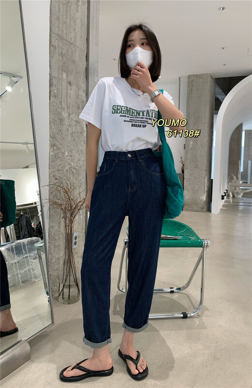 Summer new! [suxinlan] small retro loose jeans 61138# LSL