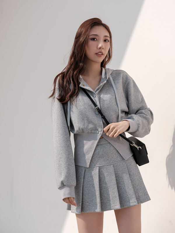 New year in early spring! [BL Bertie Leah] Korean fashion single breasted Hoodie 23062# jhy