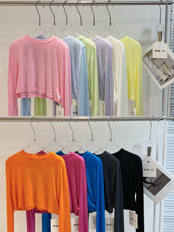Main push 12 colors! [Wu. 33] Korean round neck net sunscreen shirt 22321# WTT