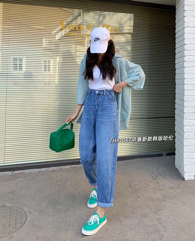 New year in early spring! [T.H] Korean loose casual Harlan jeans 81067# LSW