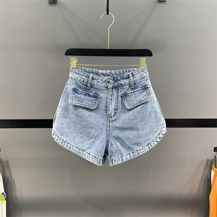 [Rebecca] European Vintage versatile denim shorts 2318# Cl