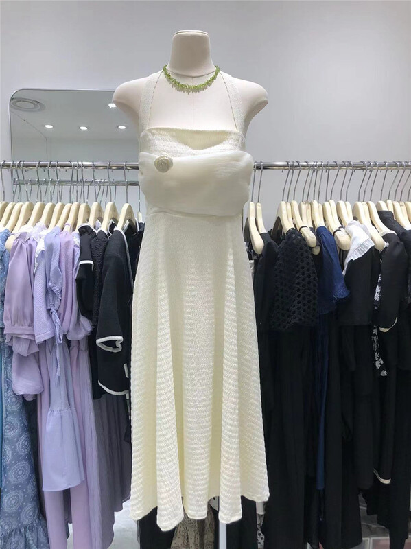 [u.me] elegant temperament high waist vest dress 38005# hjy
