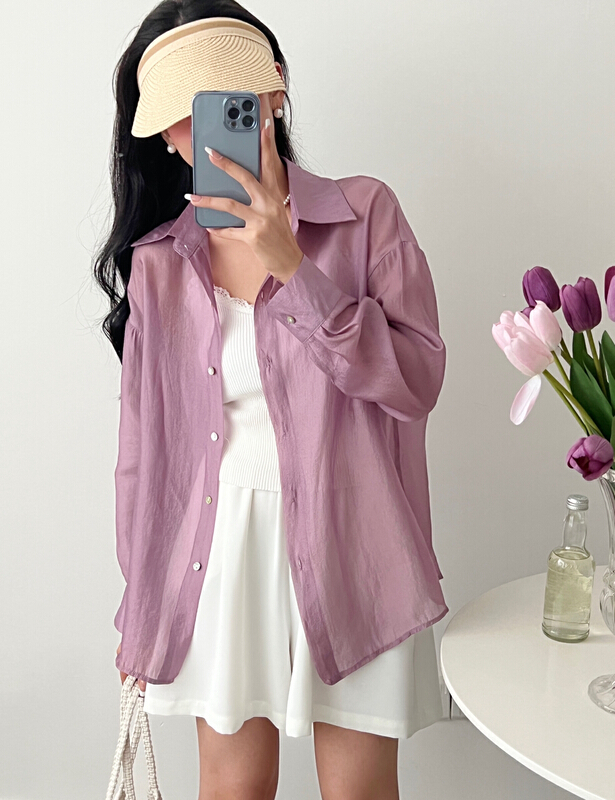 [O MI] versatile simple shirt (without matching) ys-8233# HBx