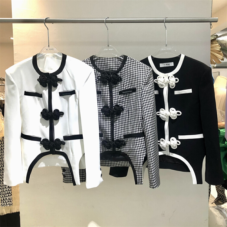 goods in stock! New year in early spring! [Aerman Aerman] temperament versatile color matching chic suit a2027# JJ