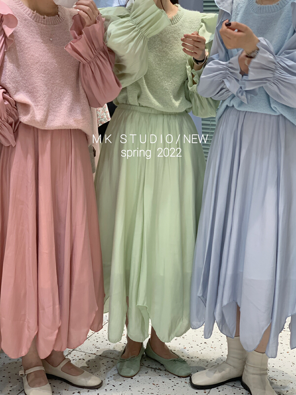 New year in early spring! [MK] Korean simple fairy skirt (skirt only) 3117# hjy