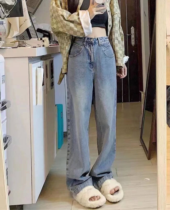 [Camille] Korean straight jeans 9229# zjy