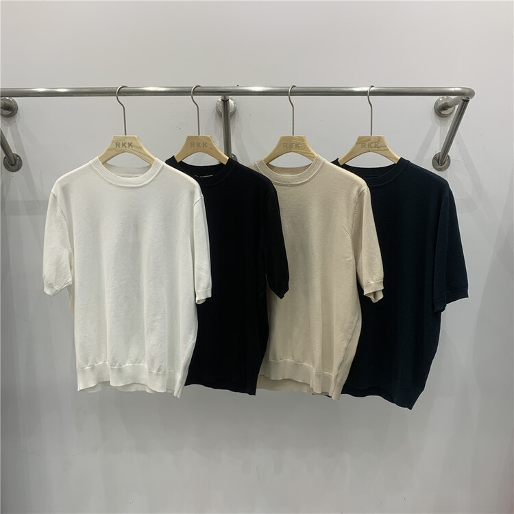 New year in early spring! [RKK] simple solid color versatile short sleeve T-shirt s024# ZZL