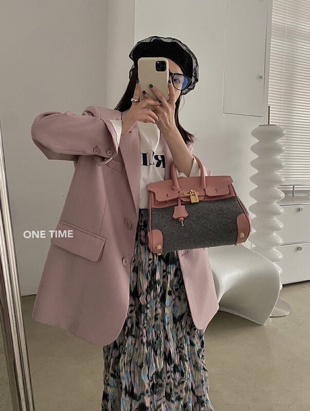 goods in stock! New year in early spring! [one time] Korean single breasted fashion suit 29231# CLS