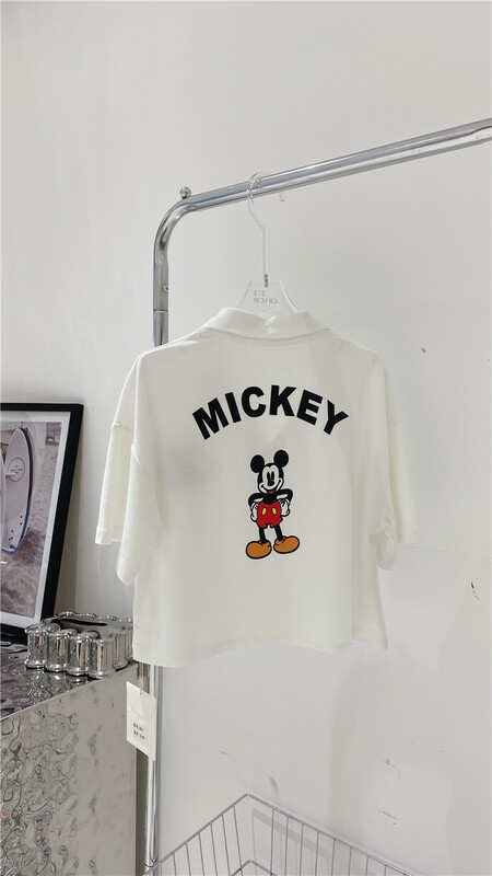 New in early summer! [2 / 2chicw] casual Polo neck Mickey short sleeve T-shirt 857-1# PCZ