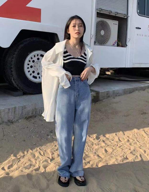[9hour] tie dyed fashion straight jeans 70191# zxl
