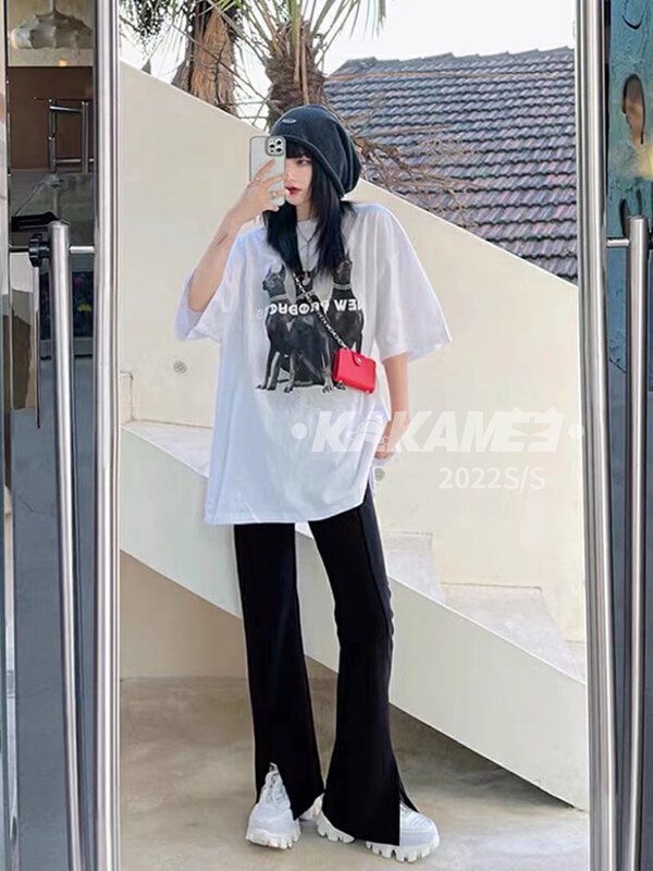 [kakamee] Korean texture versatile short sleeve T-shirt ys1-3961# LSL