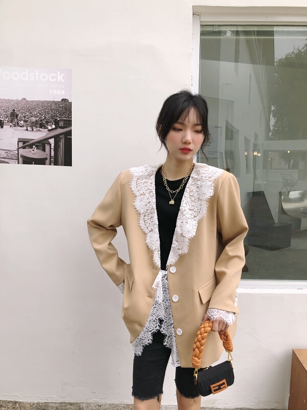 New year in early spring! [rich] temperament large lapel elegant suit 9132# zyh
