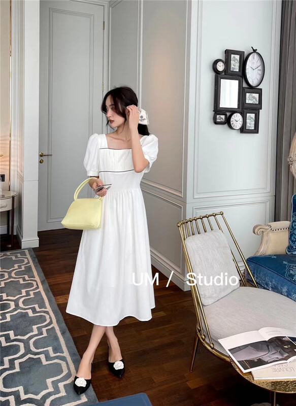 [um micron] Korean lady's gentle and generous dress 66316# hjy