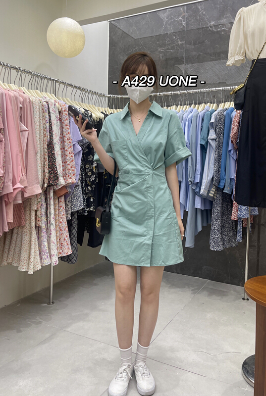 goods in stock! New in early summer! [uone] irregular dress 097669# LSL with sense of design