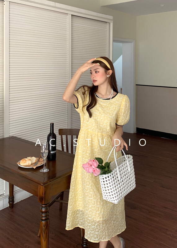 New in early summer! [A.C] Korean style three-dimensional flower dress 11503# LSL