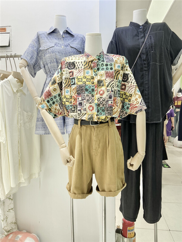 [nnbaby] fashionable personalized pattern versatile short sleeve shirt sy608# CLS