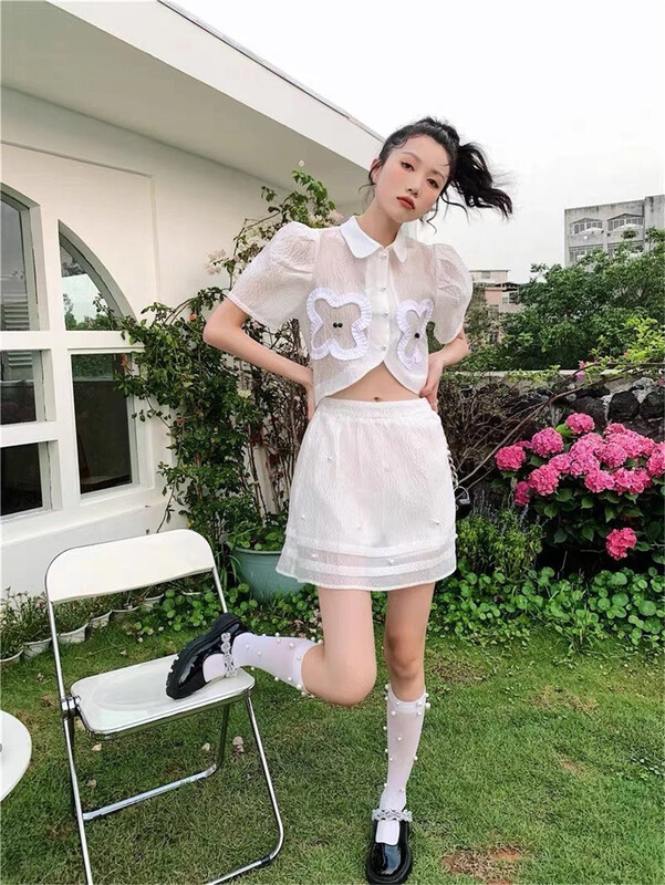 New in early summer! [Anna] simple and versatile single breasted shirt 5538# JJ