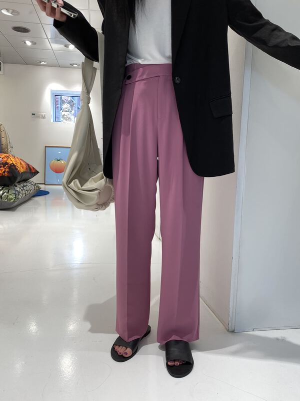 goods in stock! New in early summer! [ohhhh] high waist, slim and versatile pleated trousers 1113# CLS
