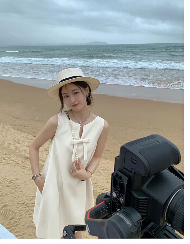 goods in stock! New in early summer! [x · h studio] Hepburn style dress 3136# ozq