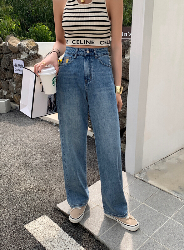 [JFT] Vintage loose wide leg jeans 3690# CLS