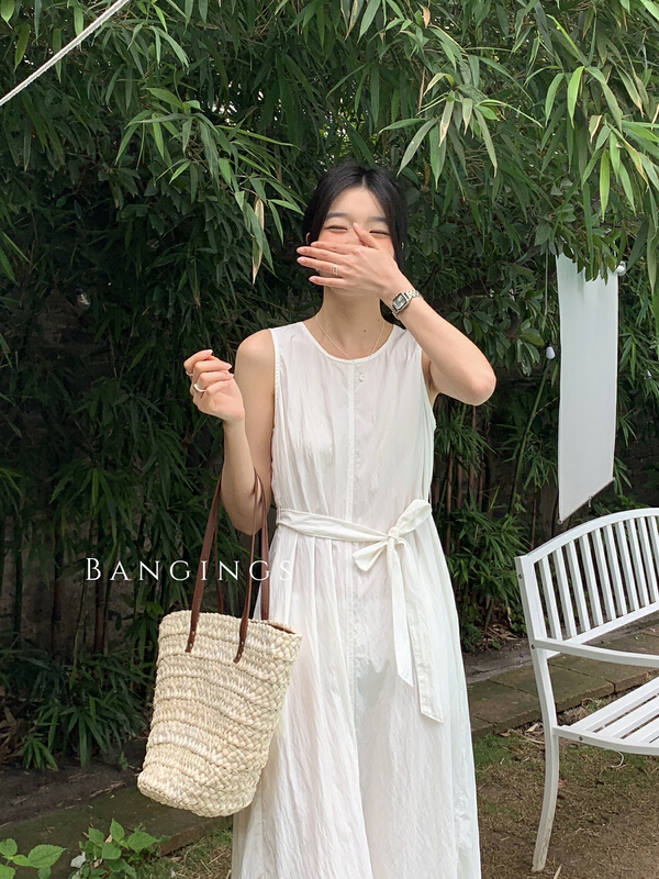 New in early summer! [bangings] simple temperament fashion dress 22slh0165# CLS