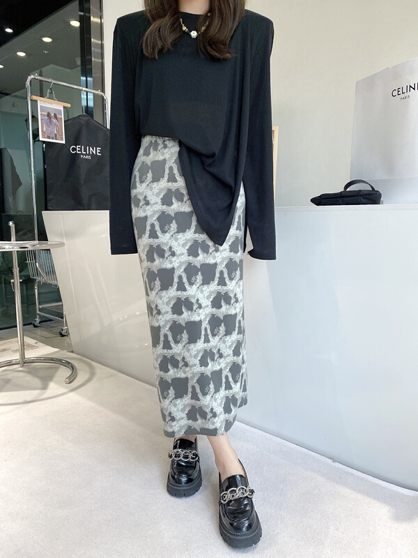 New year in early spring! [modern 197] net red temperament fashionable pattern skirt 9952# zyh