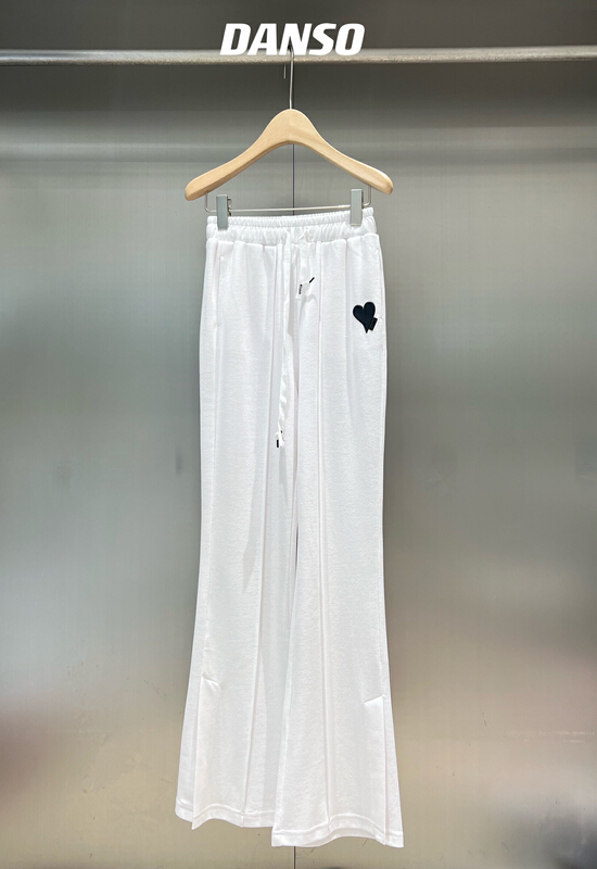 goods in stock! [DS] Korean style versatile love label casual pants 55119d# XYJ