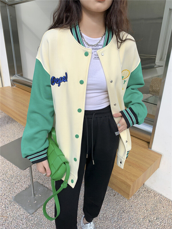 Original price 135.23! New year in early spring! [sv7] Harajuku style personality sweet lazy style Korean short coat 7138# CLS