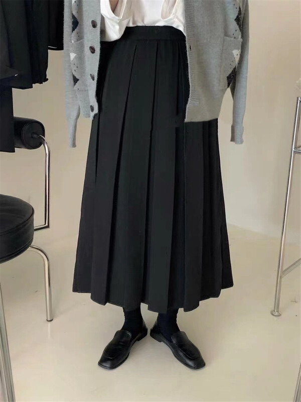 New year in early spring! [if shop] high waist fashion slim pleated skirt 7761# CLS