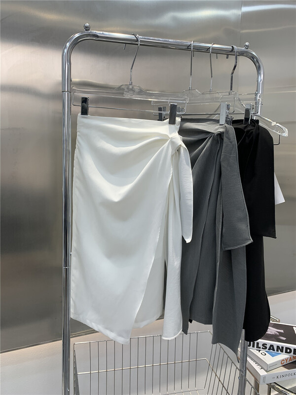 New in early summer! [Linna] Korean bandage design medium length skirt 7025# zxx