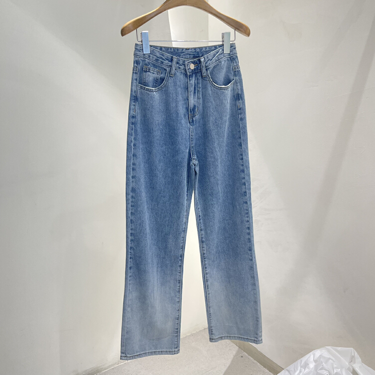 New in early summer! [Boran] Korean version gradient straight jeans 22b7005# LSW