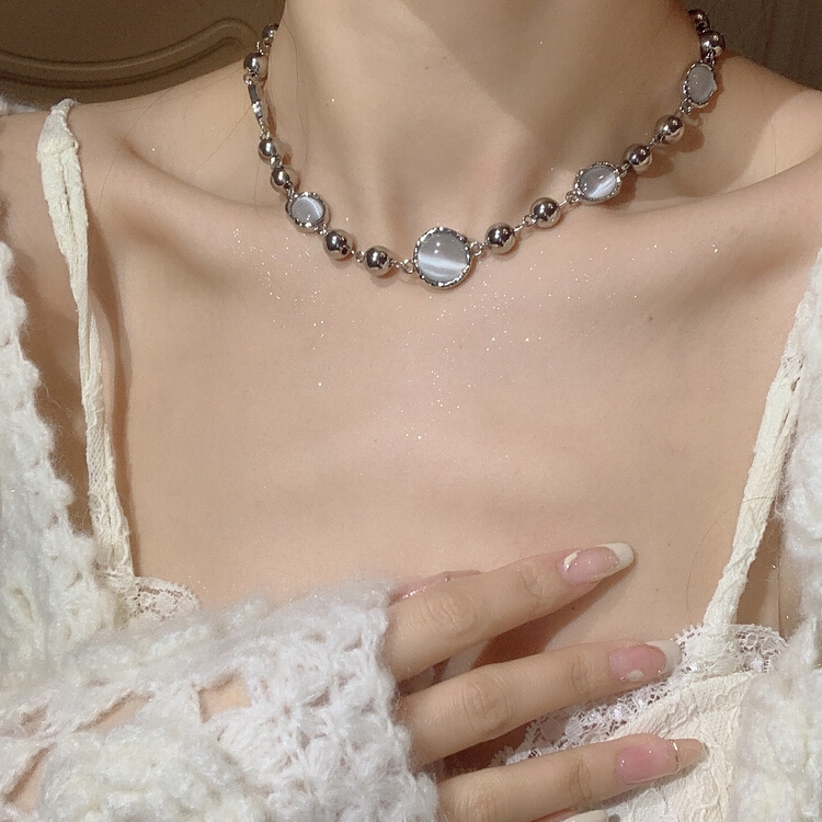 [inside] high sense, light luxury, niche design, short necklace x1597# zxl