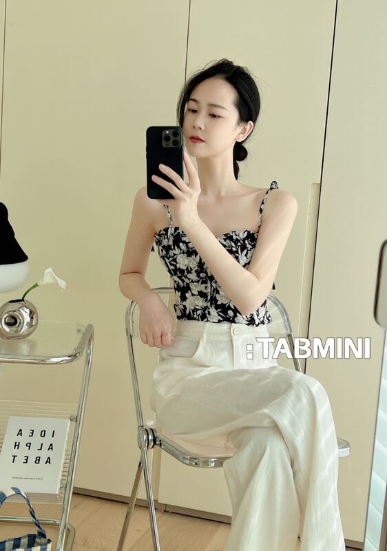 [tabmini] floral sweet versatile vest / sling x19415-f# WPL