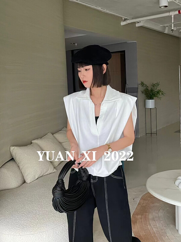 [Yuanxi] design sense fashion versatile vest / sling 662# LSL