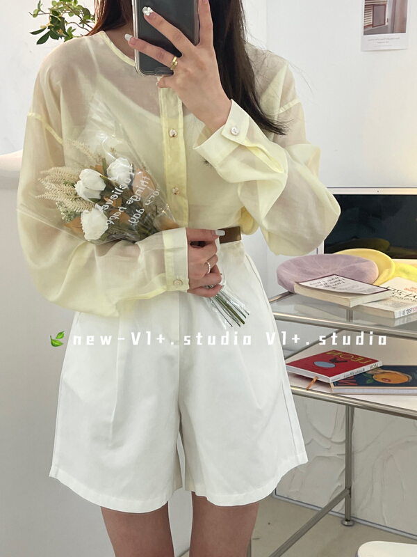 [VI +] versatile niche comfortable shirt 2513# LSW