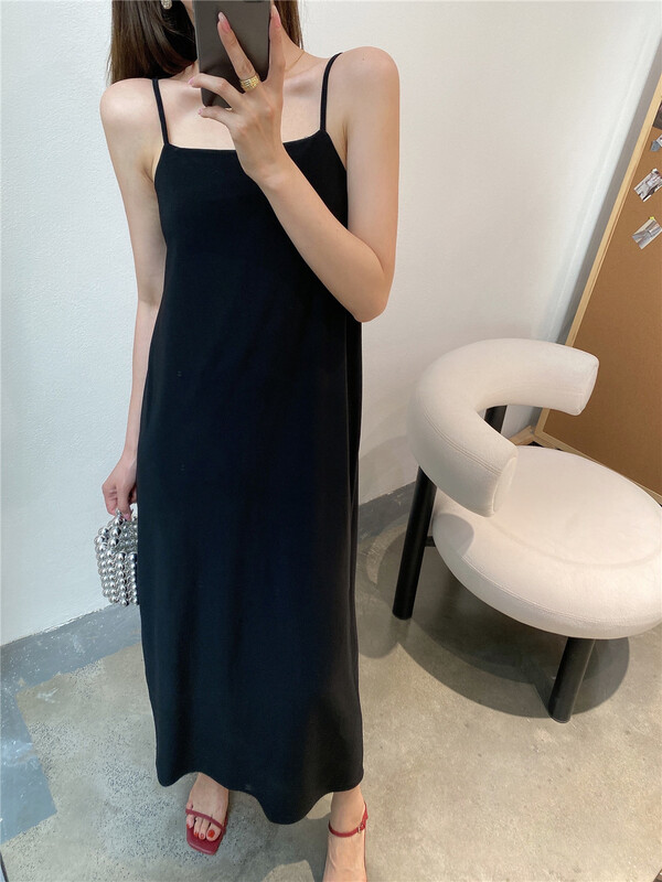 [modern 197] Korean solid sleeveless dress 81160# hyy