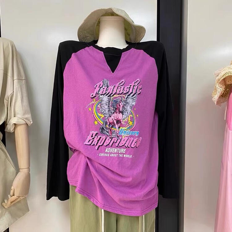 [dodo] color blocking, age reducing, fashionable and thin sunscreen shirt 0339# LSL