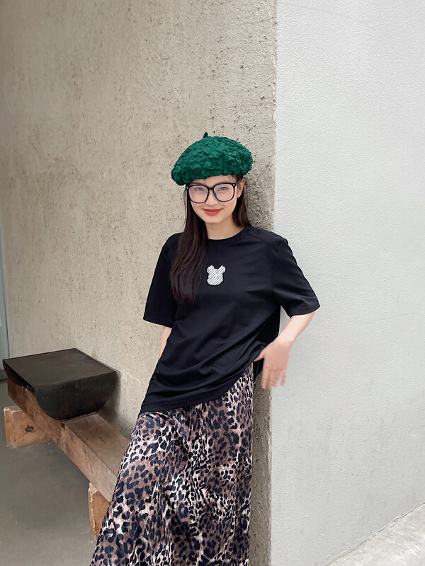 New year in early spring! [DS] hot drill Mickey craft short sleeve T-shirt 38839# XYJ