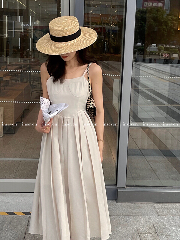 Original price 123.95! [inseven] Korean fashion slim suspender dress 27116# ozq