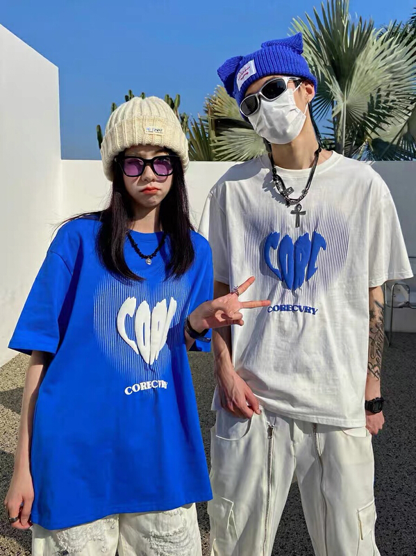 【TA+】韓版套頭愛心百搭短袖T恤  81020#  XYY