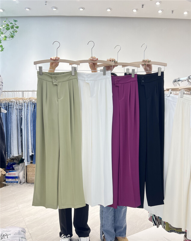 [iris iriisy] solid color versatile Korean casual pants 5925# LSL