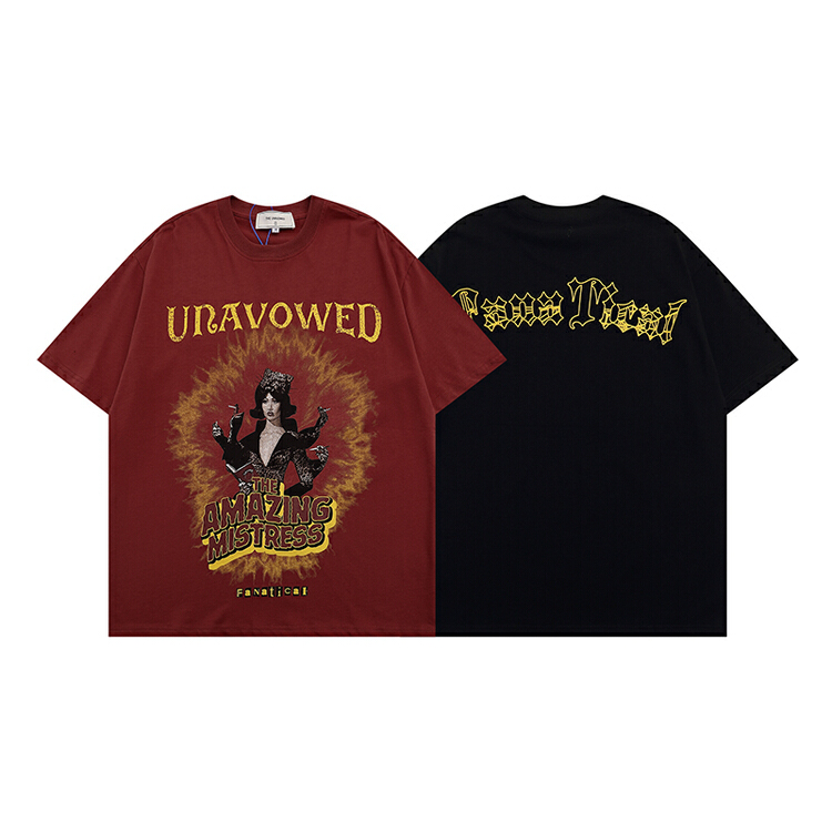 [the unvowed] men's and women's personalized pattern printed short sleeve T-shirt 2289# ZZL