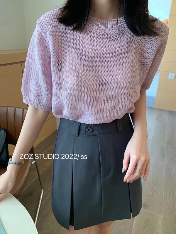 New in early summer! [ZOZ] Korean high waist slim A-line skirt 022056# HBx