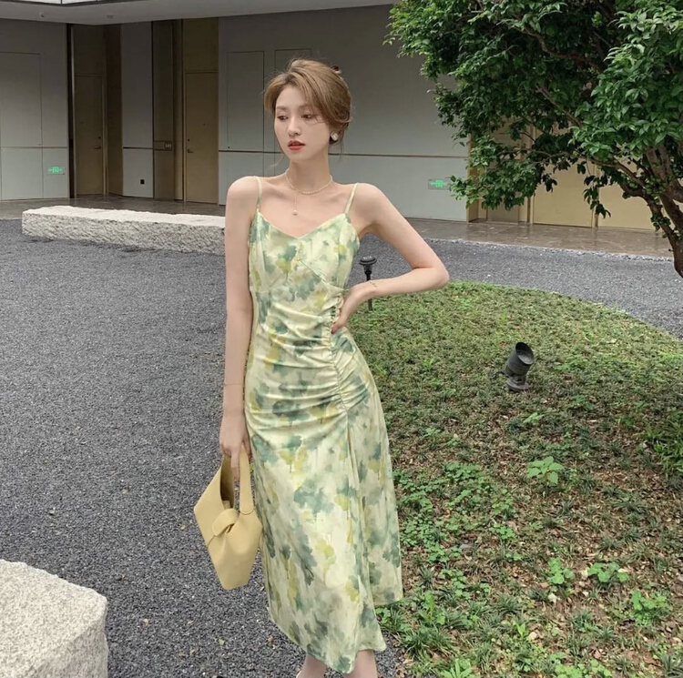 New in early summer! [LS] sleeveless Pleated Dress 8319# WPL