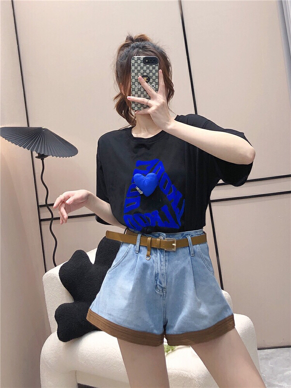 [lsjd] Korean wash versatile denim shorts (with belt) 9059# WTT