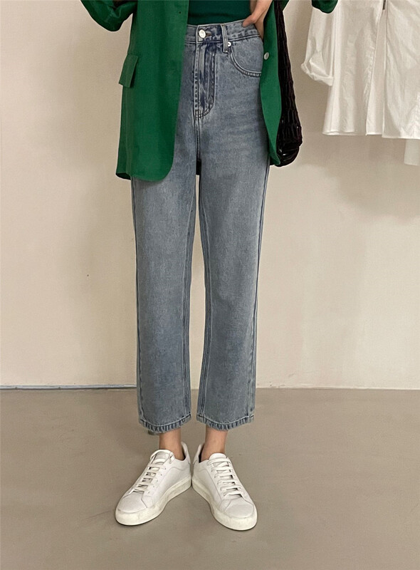【CLEAN SPACE】復古百搭修身洋氣牛仔褲  30939#  CLS