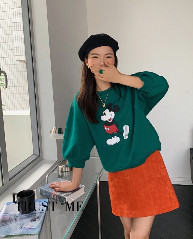 [trust me] retro style, clean color and thin skirt 19180# YYW