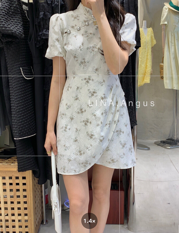 [Lina] French retro cheongsam dress 0151# hjy