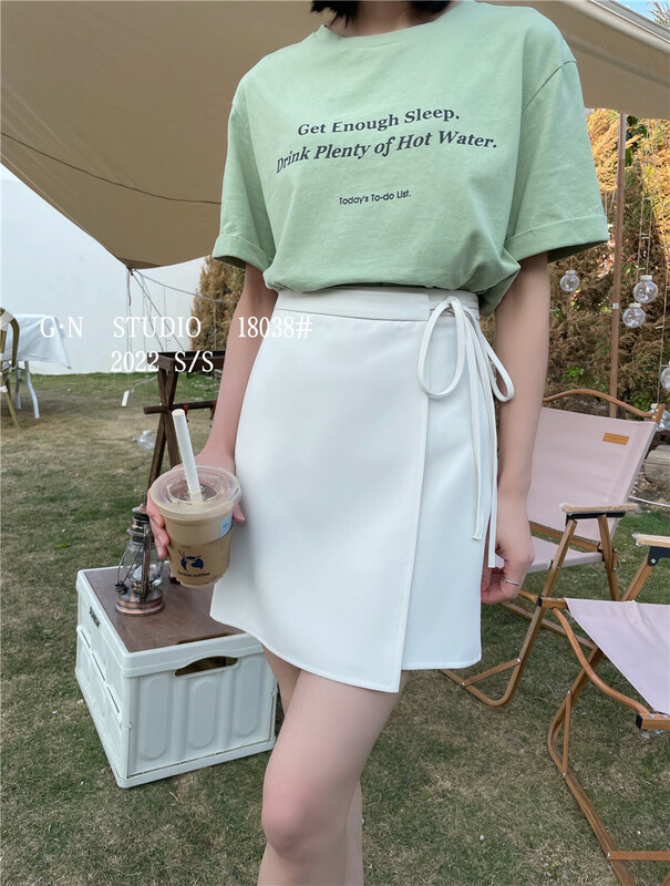 New year in early spring! [g · n] Korean lace up short skirt ys1-18038# hjy