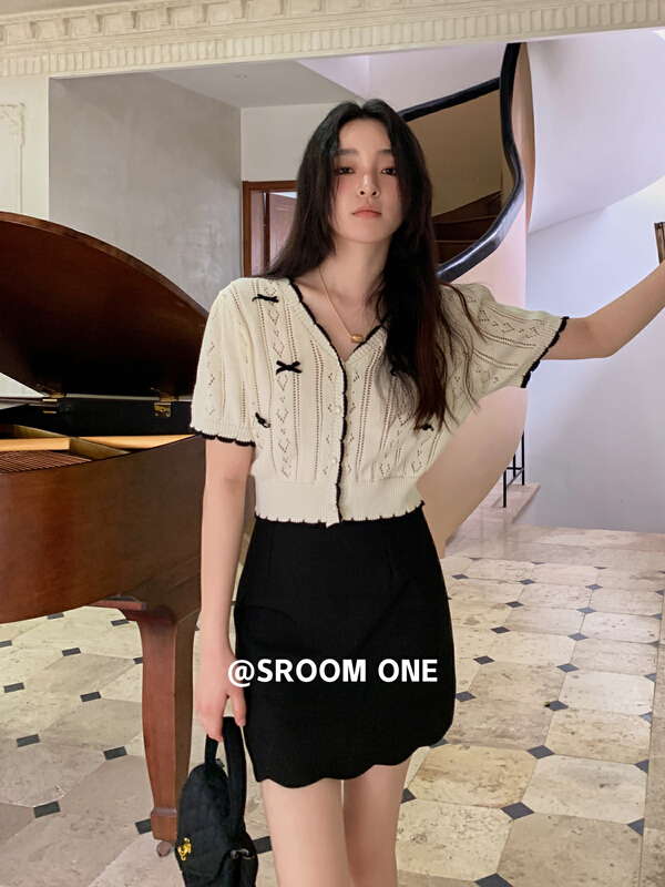 早春上新!【S.ROOM】 波浪邊時尚半身裙  J199#  LSL